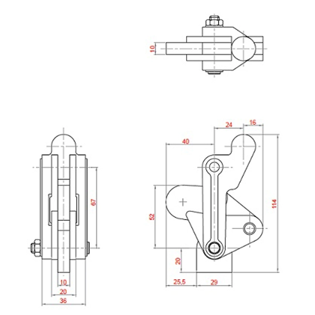 Vendita online Bloccaggio saldabile serie pesante base dritta maniglia saldabile 710 Kg.